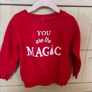 Kids Red Sweatshirt - You Are the Magic